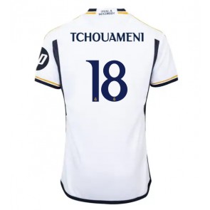 Real Madrid Aurelien Tchouameni #18 Domaci Dres 2023-24 Kratak Rukavima